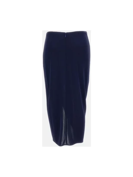 Spódnica Stella Mccartney drapowana niebieska