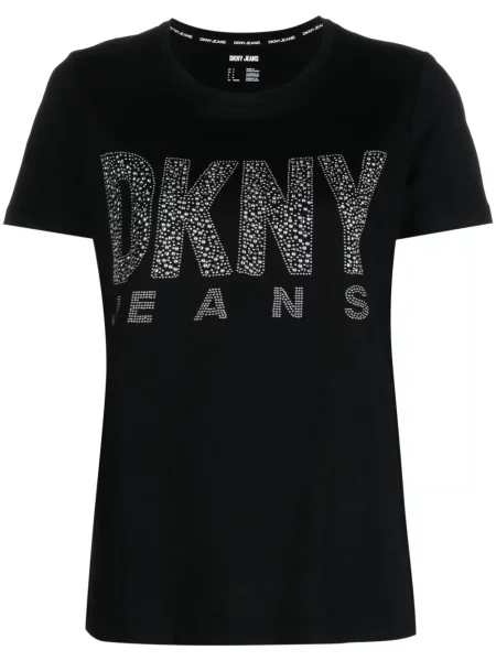 Tricou Dkny scurt negru