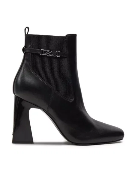 Škornji KARL LAGERFELD črna