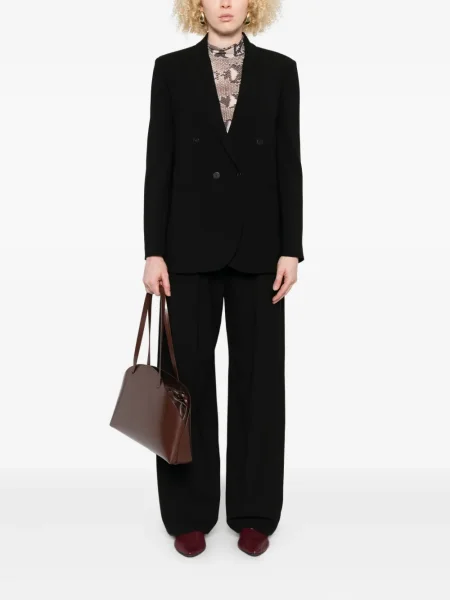 Pantaloni Forte_forte plisate negru