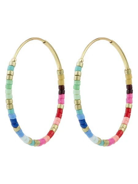 Pilgrim Uhani Alison / zlata / zelena / roza modra