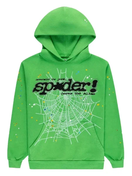 Hanorac cu glugă Sp5der verde
