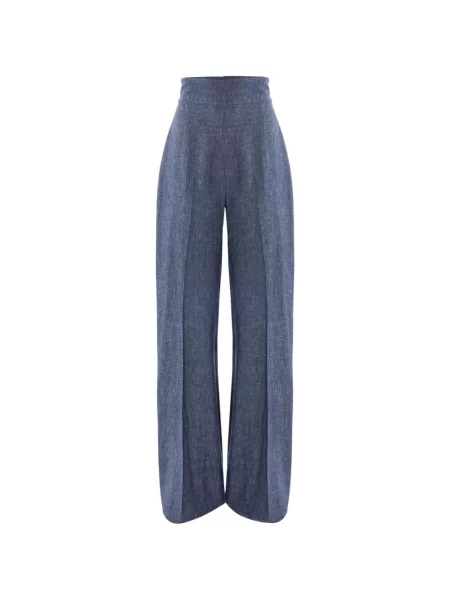 Pantaloni Carolina Herrera albastru