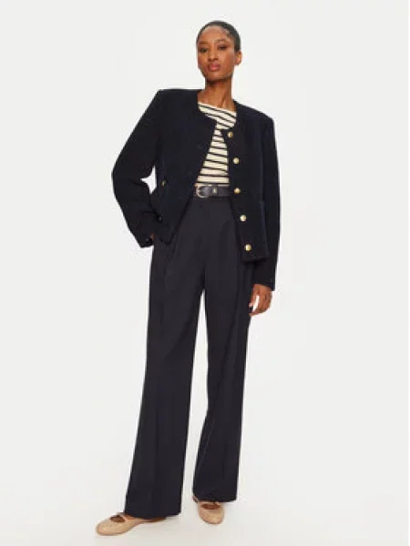 Tommy Hilfiger Bunda pro přechodné období Tmavomodrá