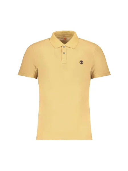 Haftowana koszulka polo Timberland beżowa