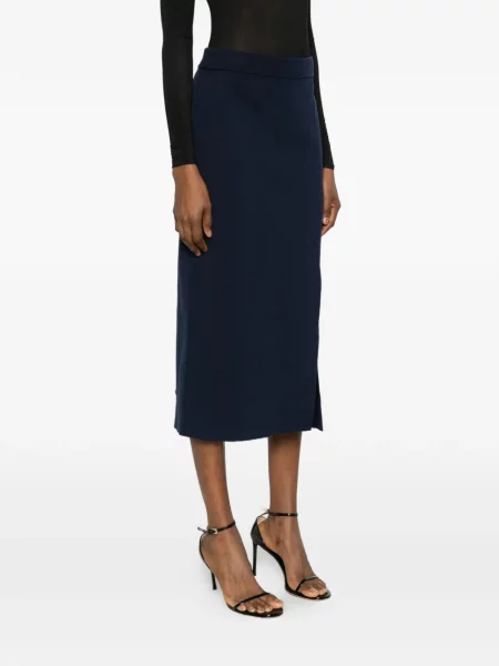 Fustă midi Arovescio albastru