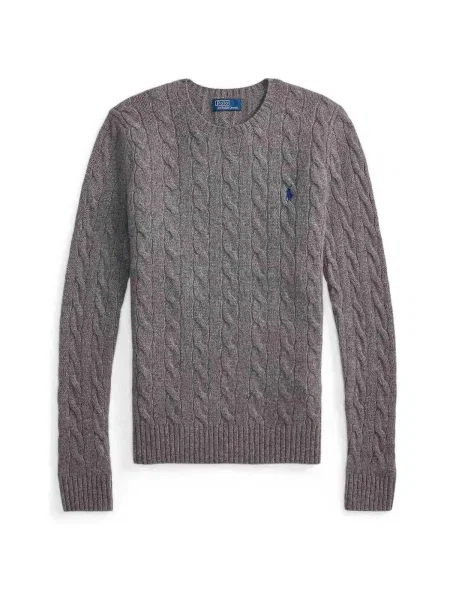 Ralph Lauren Sveter sivobéžová sivá