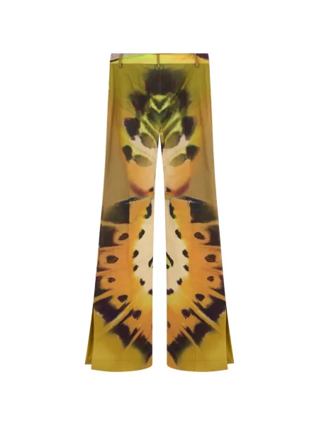 Pantaloni Alberta Ferretti cu imagine galben