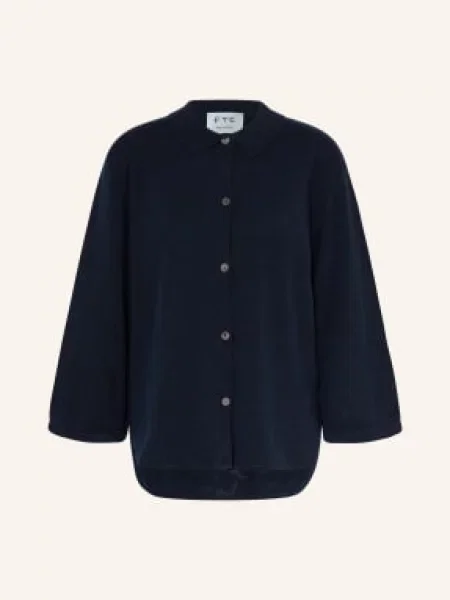 Ftc Cashmere Kardigan Z Kaszmiru Z Rękawami blau