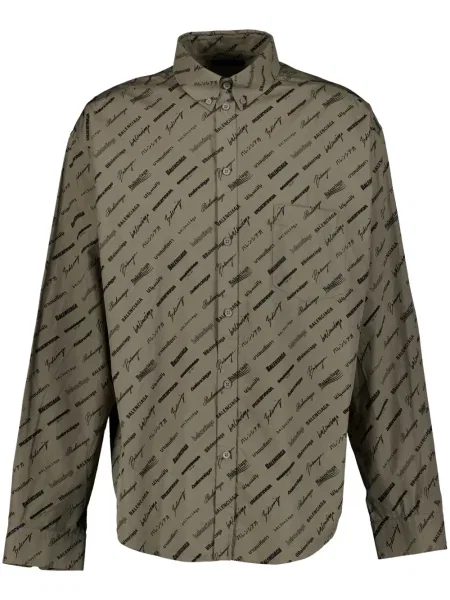 Риза Balenciaga с принт