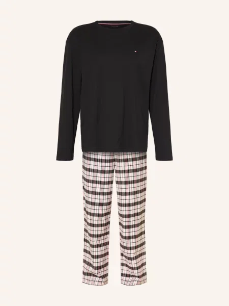 Tommy Hilfiger Piżama schwarz biała