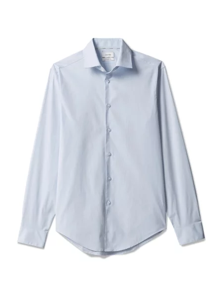 Cămașă de blugi Calvin Klein stretch albastru