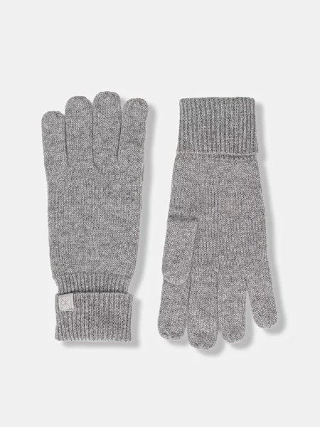 Calvin Klein rękawiczki kaszmirowe szary