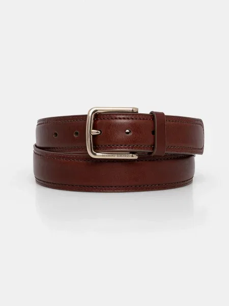 Curea Tommy Hilfiger din piele maro