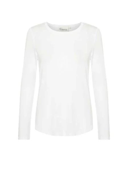 Top My Essential Wardrobe z modalu casual biały