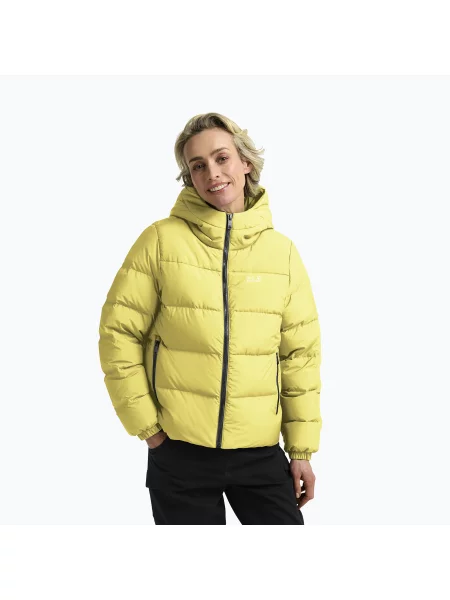 Дамско пухено яке Jack Wolfskin Frozen Palace lemon ice жълто