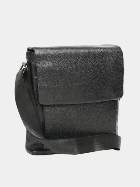 Кожаная сумка через плечо Keizer черная