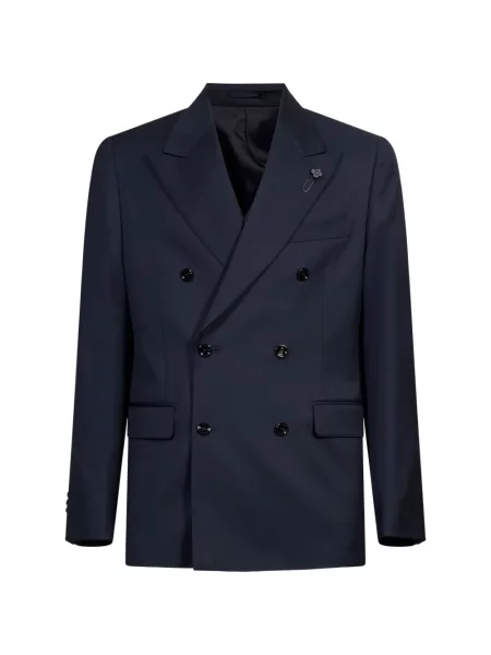 Costum Lardini cu două rânduri de nasturi albastru