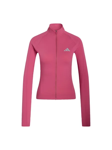 ADIDAS PERFORMANCE Sportovní bunda Seasonal magenta / stříbrná