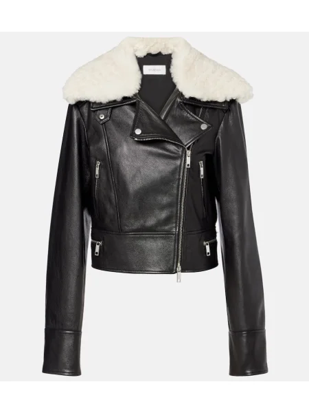 Geanta de piele Sportmax negru