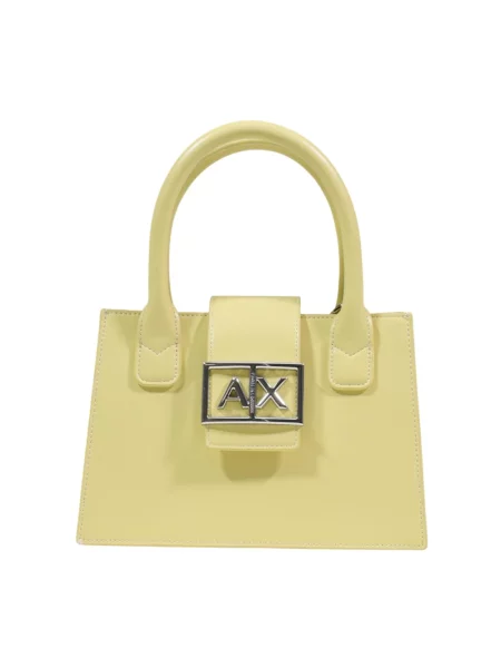 Torebka Armani Exchange skórzana żółta