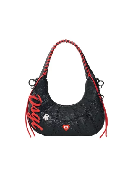 Desigual Geantă de umăr Disney™ roşu închis negru