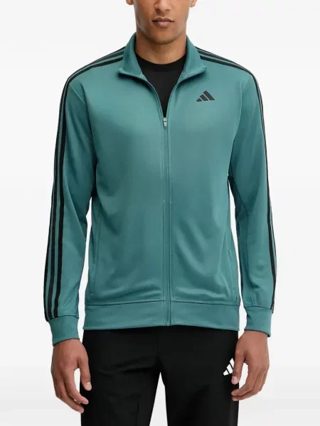 Prugaste teretana kratke hlače Adidas s printom plava