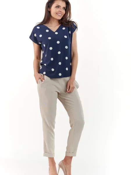 Bluzka Awama niebieska