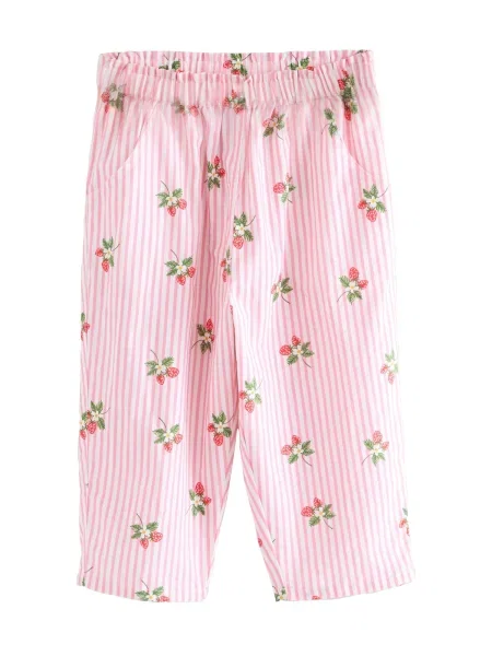 Next Pantaloni verde / roz alb