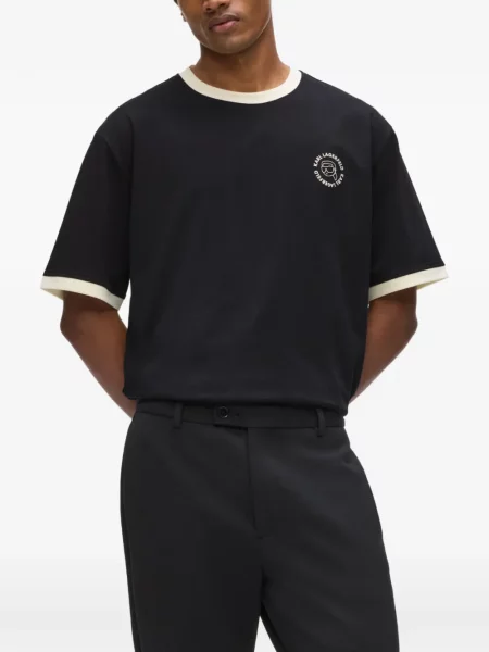 Tricou Karl Lagerfeld cu imagine negru