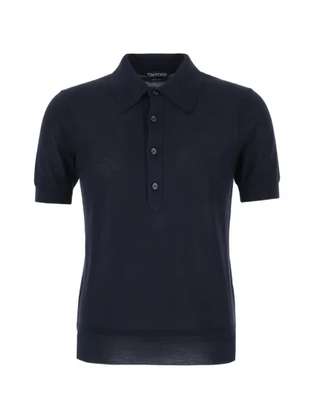 Tricou polo Tom Ford albastru