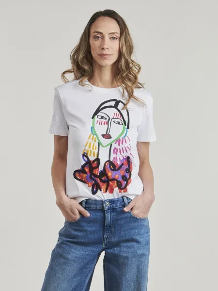 Desigual Póló TS_MISURI | fehér
