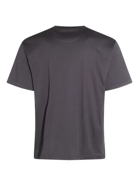 Tricou Eleventy cu decolteu rotund scurt gri