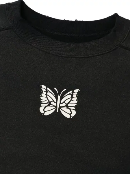 Hanorac Needles zdrențuiți negru
