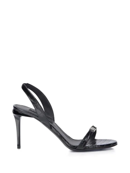 Sandale Philipp Plein cu imagine negru