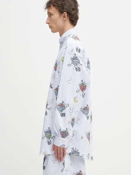 Sky High Farm cămașă din SHF overprint button down cu guler clasic relaxed