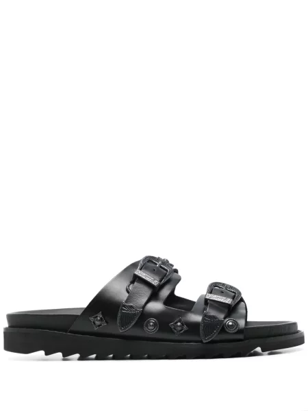 Papuci Toga Virilis din piele negru