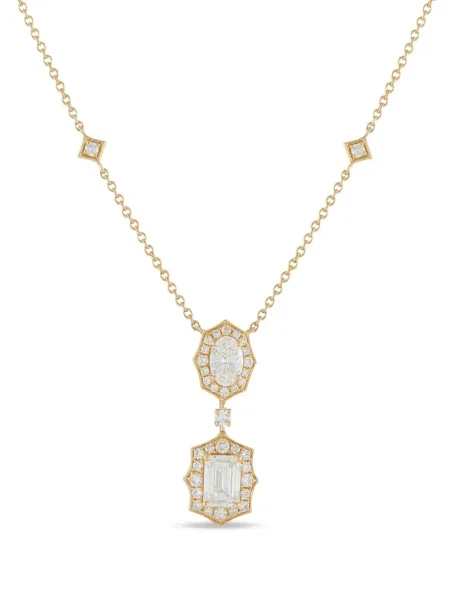 Colier Lb Exclusive cu imprimeu geometric auriu