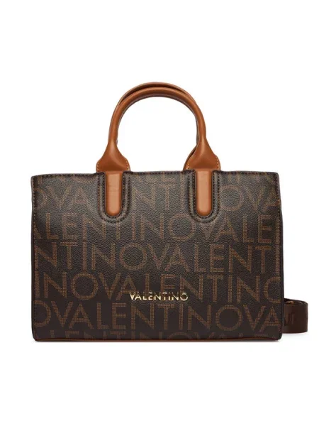 Geantă Valentino Bags cu autograf maro