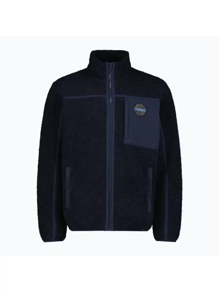 Geacă pentru bărbați CMP Teddy Highloft black/blue negru