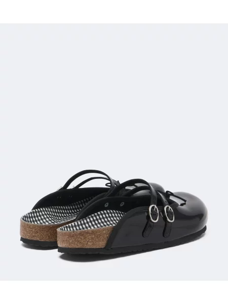 Usnjene mules Birkenstock 1774 črna