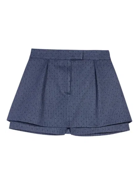 Pantaloni scurți Maje cu dungi albastru