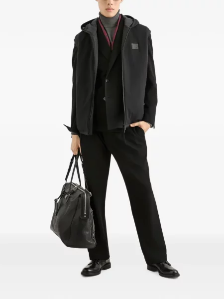 Geacă Dolce & Gabbana din jerseu negru