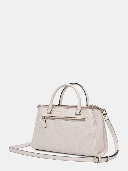 Listonoszka Guess skórzana beżowa