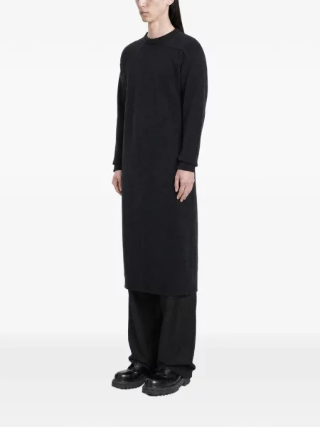 Lung hanorac Jil Sander de lână albastru