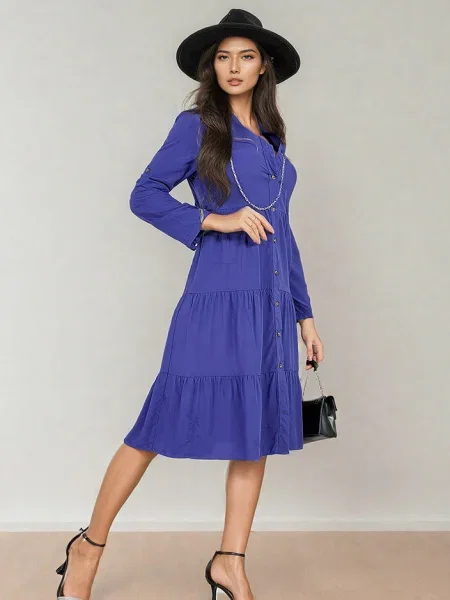 Rochie midi Resti până la genunchi de costum negru