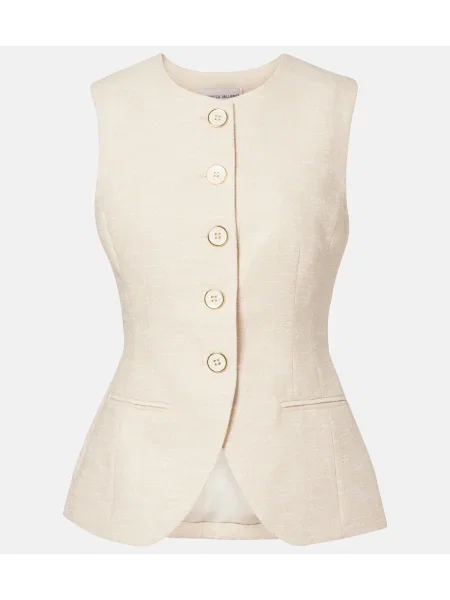 Top Rebecca Vallance tweedowy beżowy