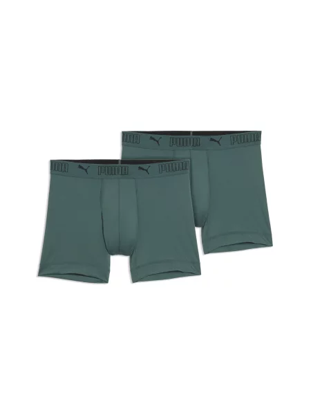 MÄ™skie bokserki z mikrofibry PUMA Sport dwupak OdzieÅ¼ 4 zielony