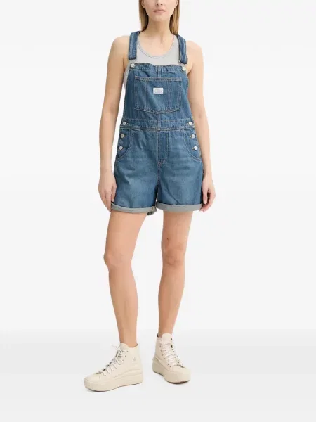 Pulover Levi's® skinny fit cu imagine cu decolteu rotund galben