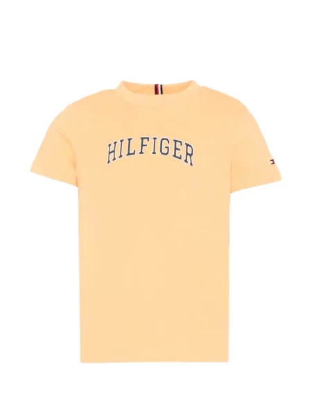 Koszulka dziecięca Tommy Hilfiger pomarańczowa